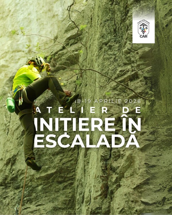 Atelier de initiere in escalada, 18-19 aprilie 2026